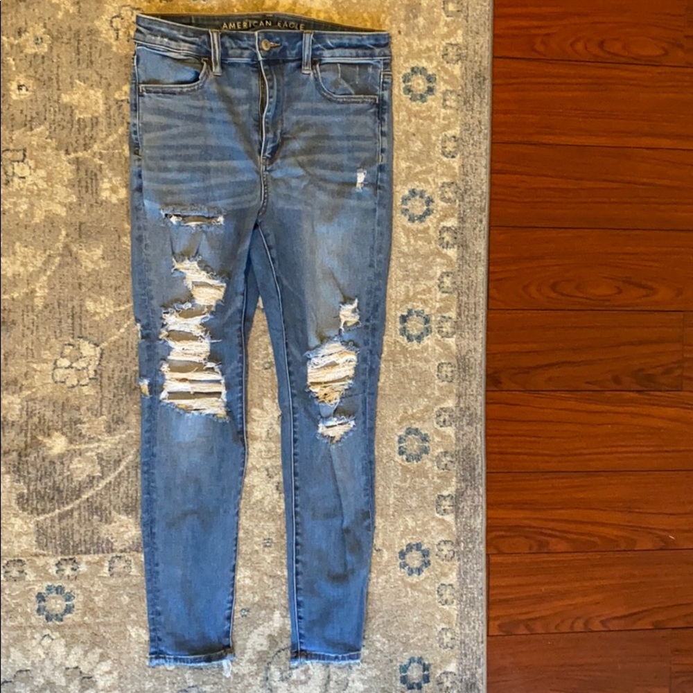 Super high rise american eagle jeggings